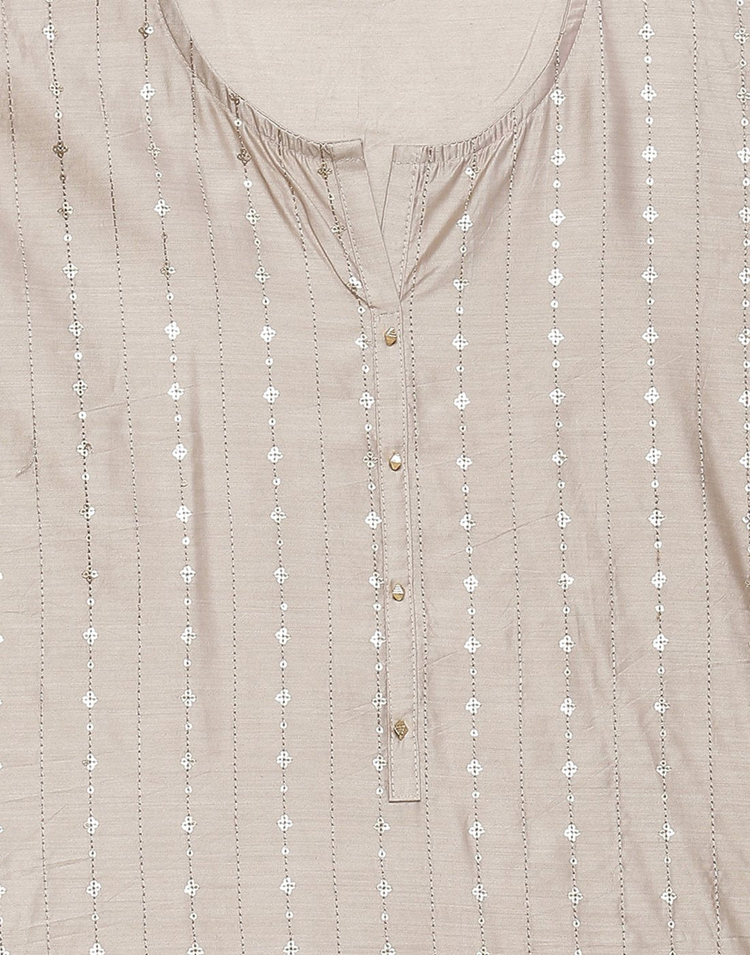 Embroidered Chanderi Suit Piece With Dupatta