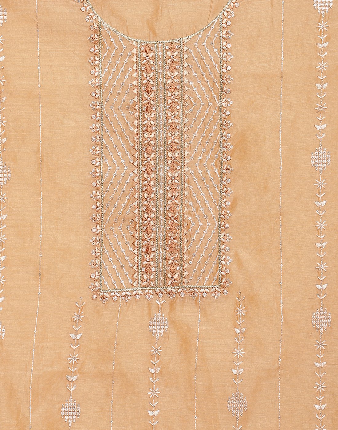Chanderi Embroidered Suit piece