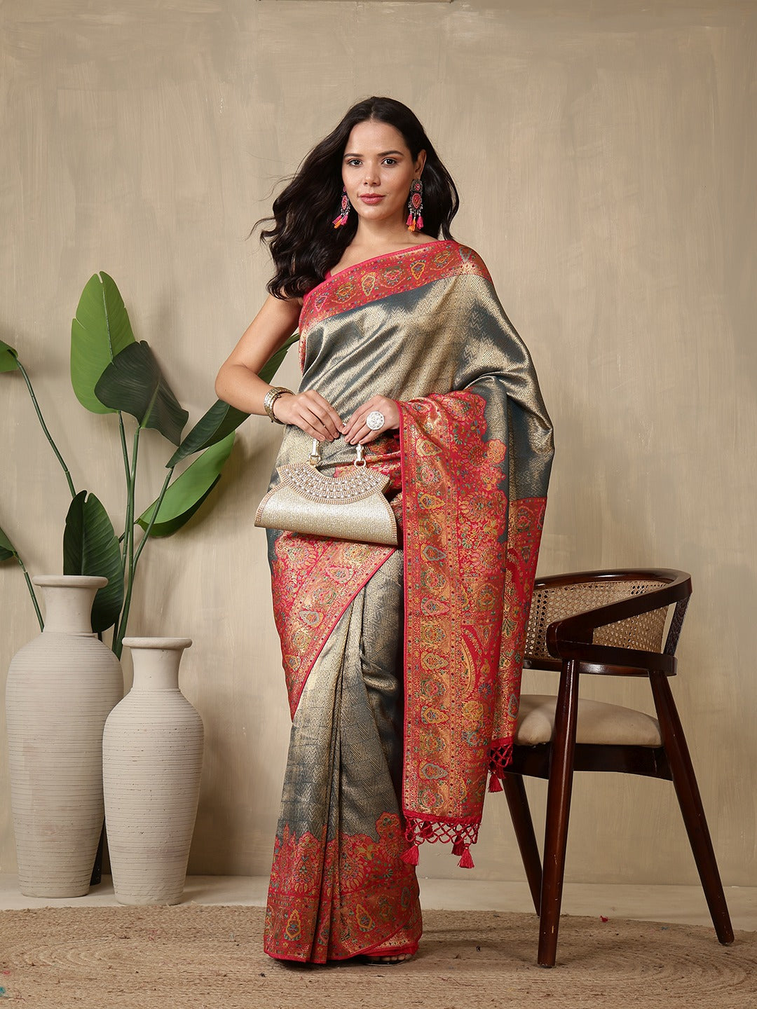 Woven Design Dola Silk Saree
