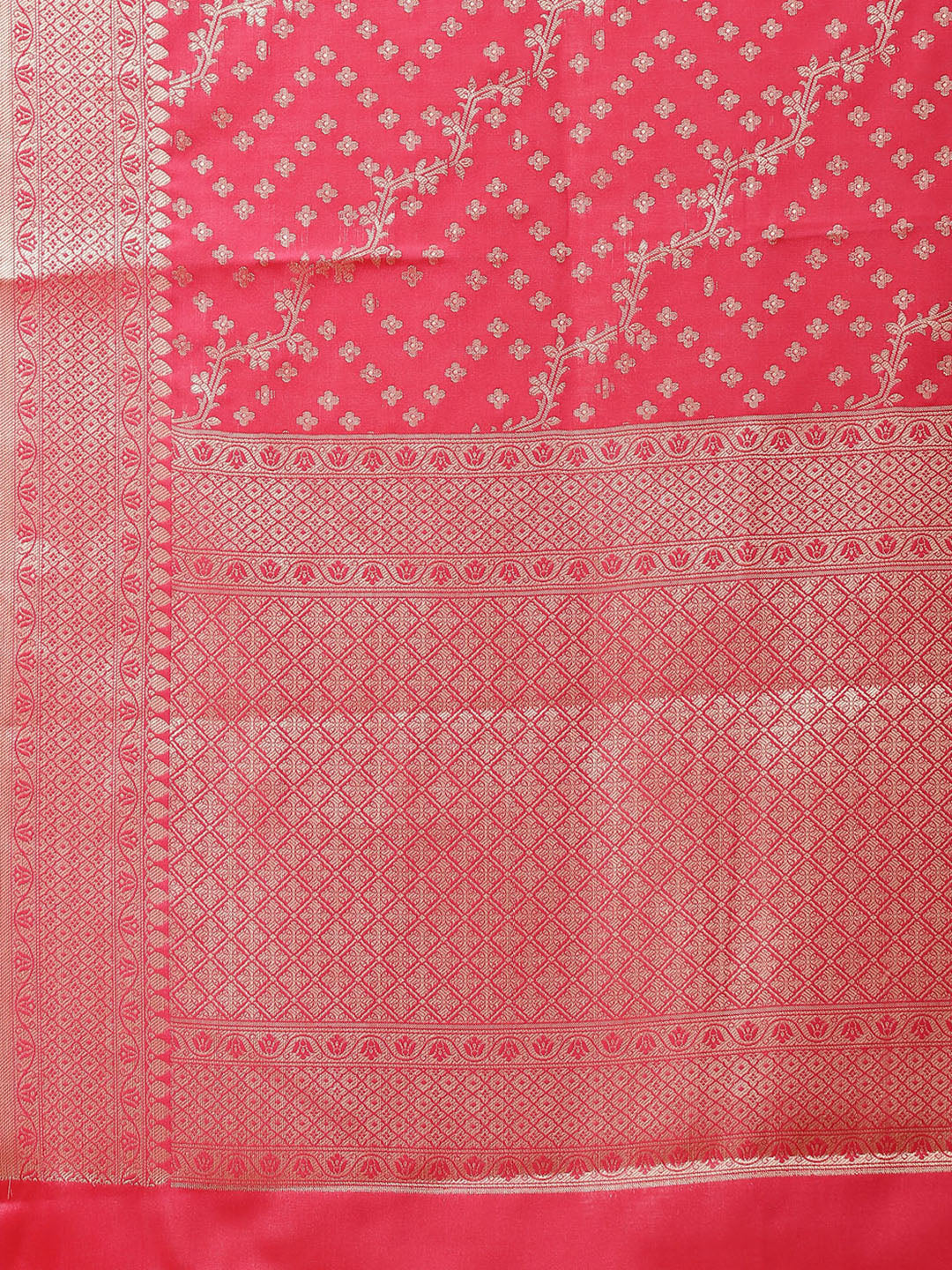 Cotton Saree with Zari Border Booti