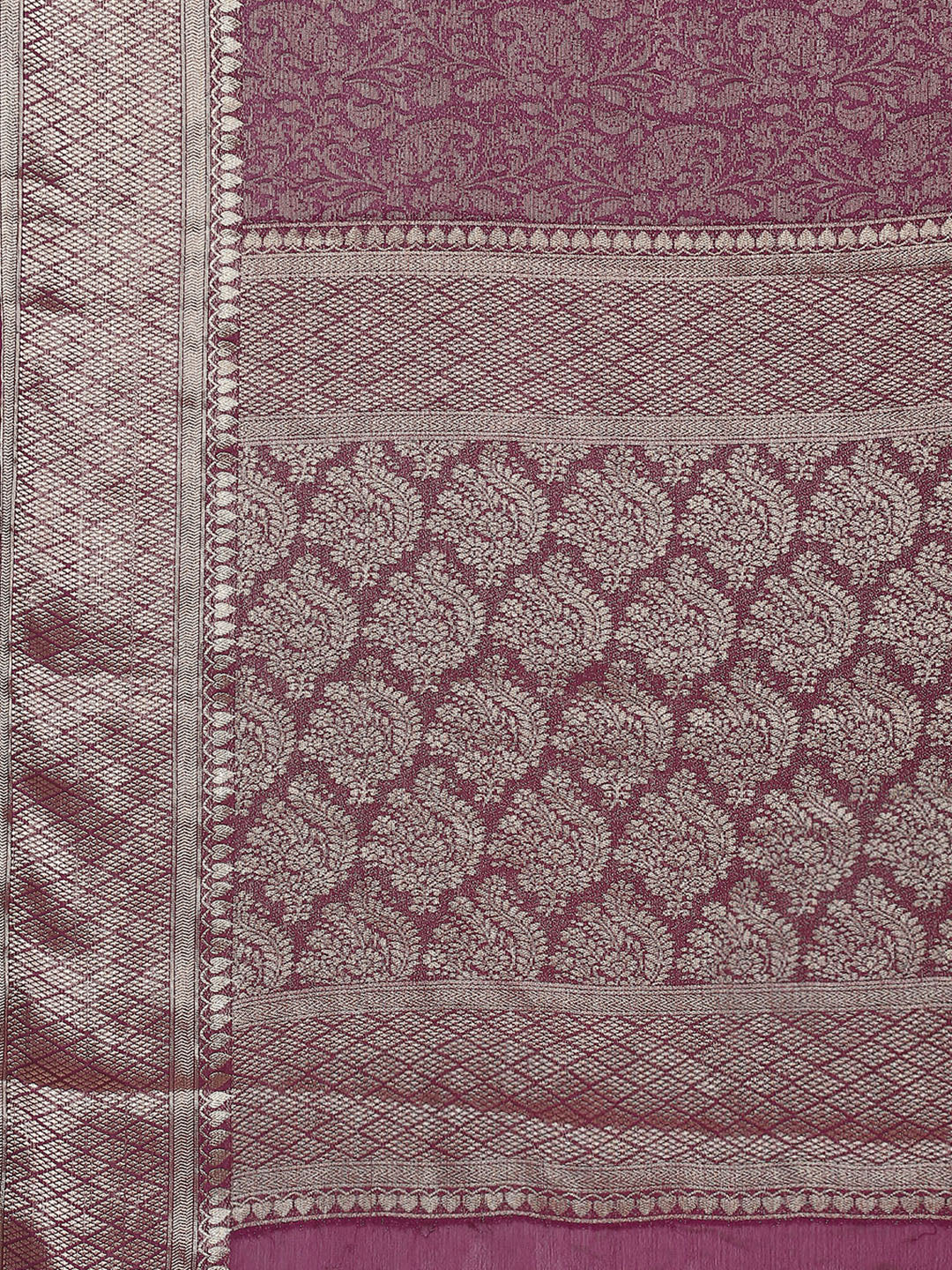 Brocade Woven Georgette Saree