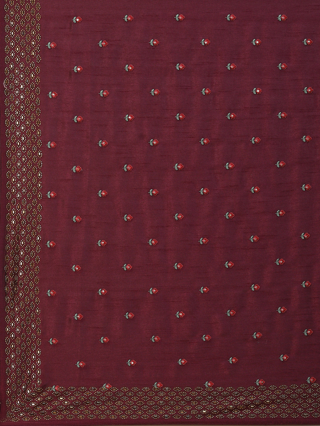 Resham Booti Tussar Embroidered Saree