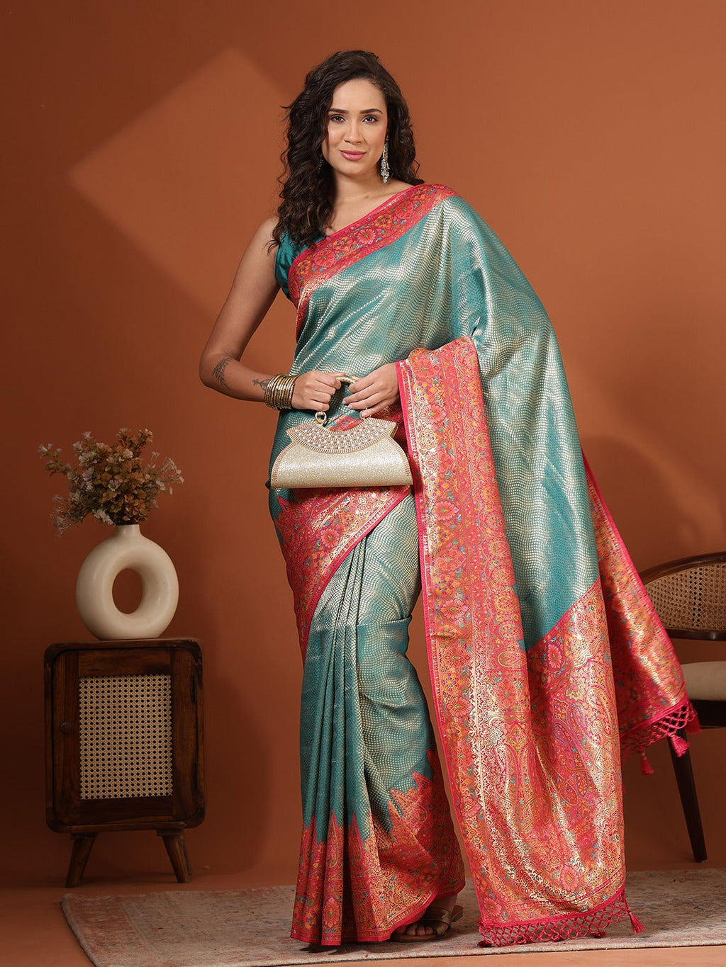 Woven Design Dola Silk Saree