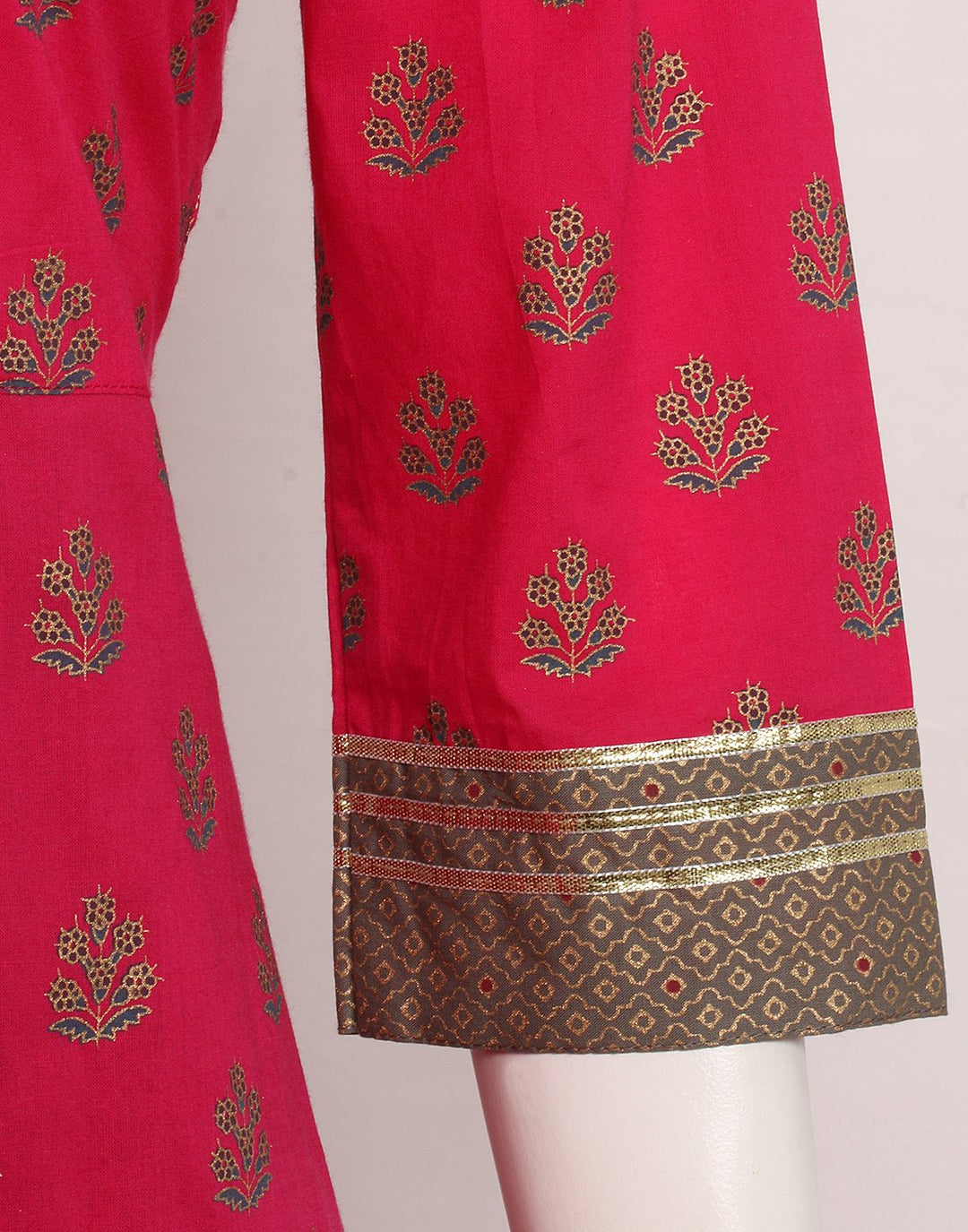 Rani Grey Cotton Kurti with Palazzo