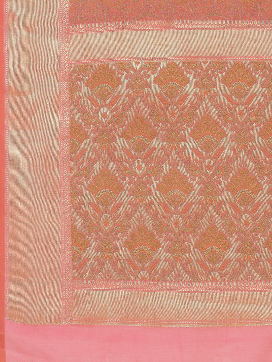 Resham Zari Booti Woven Cotton Saree