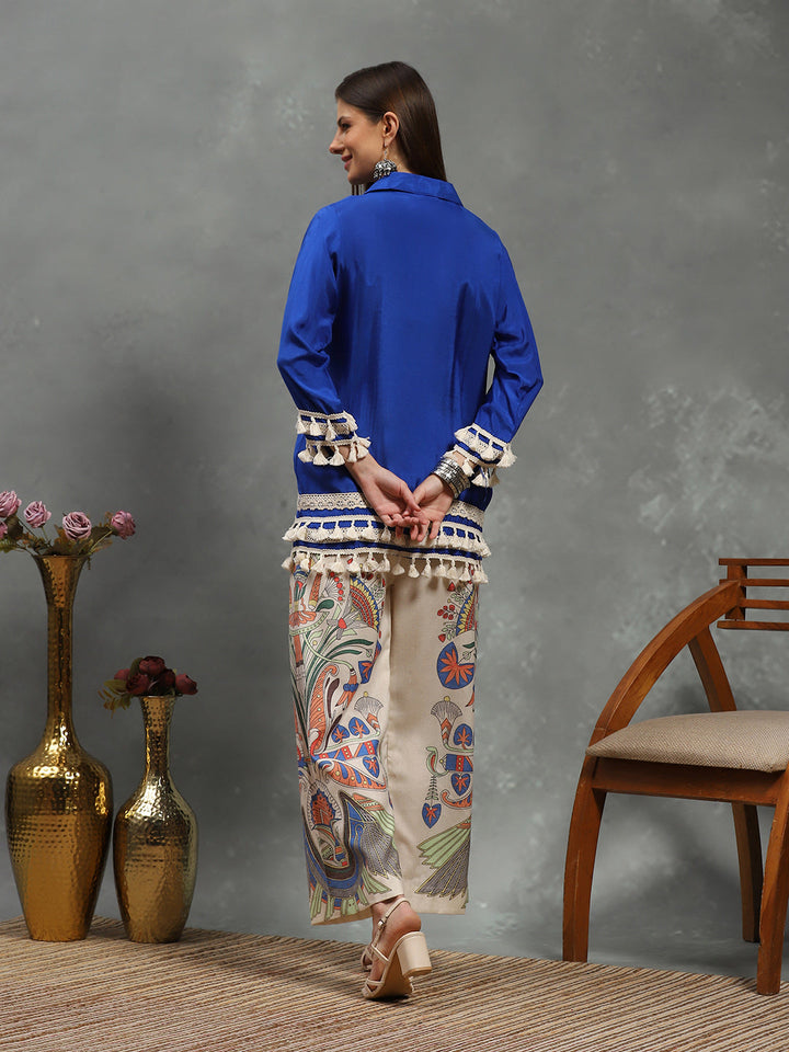 Printed Muslin Kurta With pants