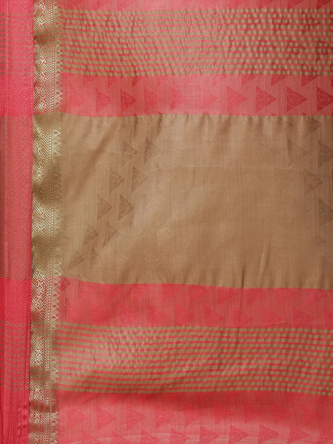 Plain Zari Border Handloom Woven Saree