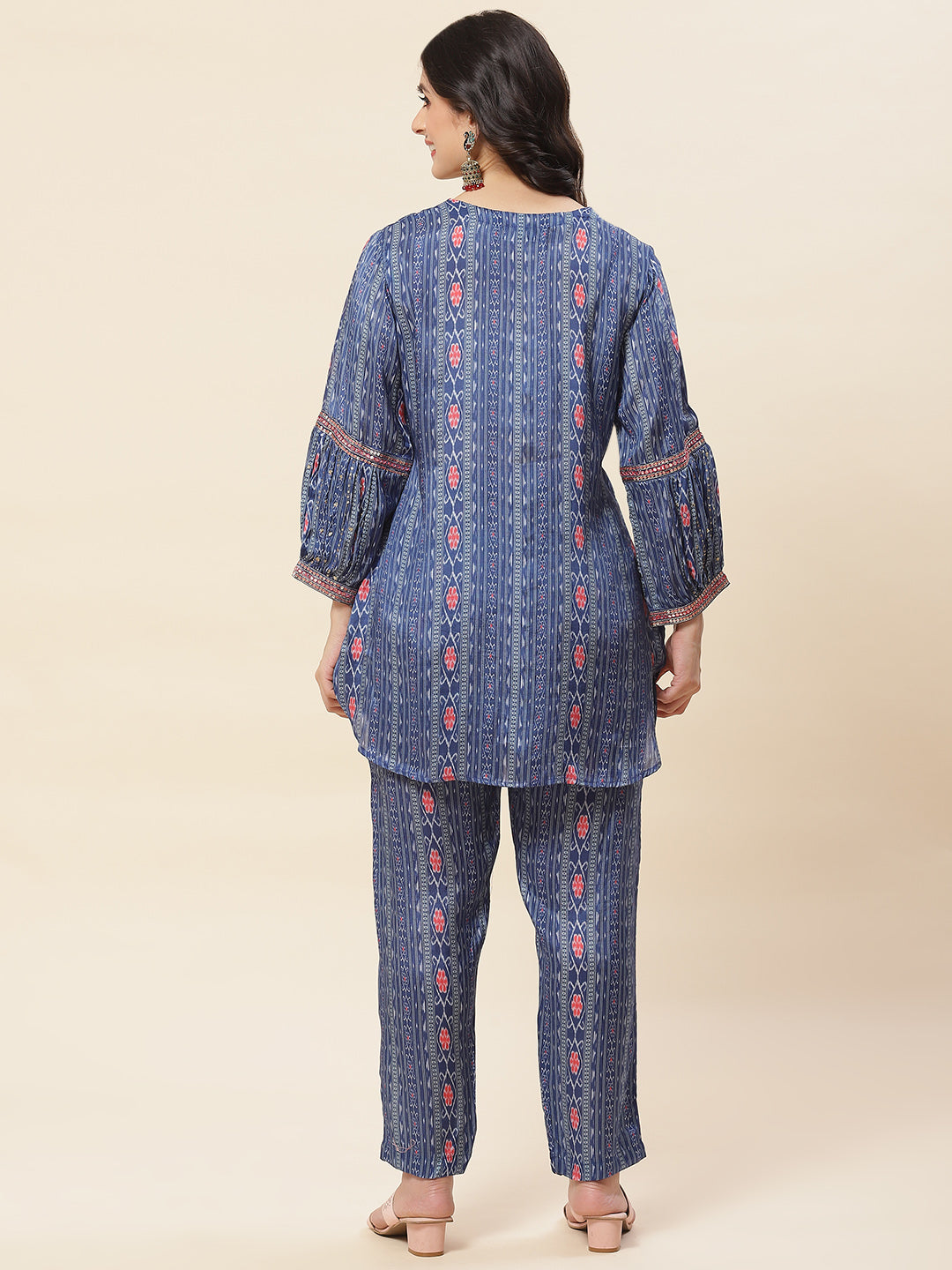 Printed Muslin Kurti With Pants
