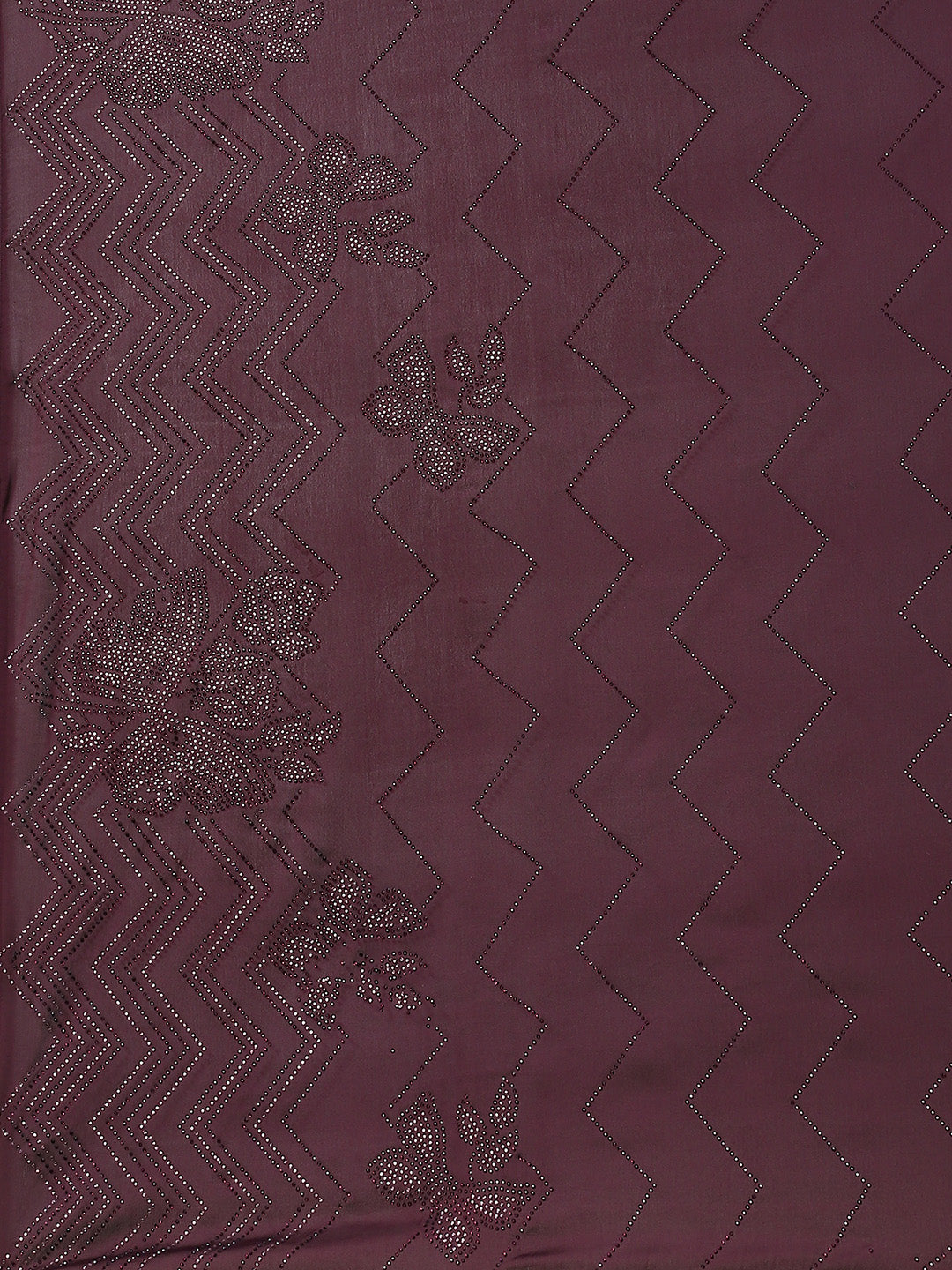Stone Embroidered Satin Saree