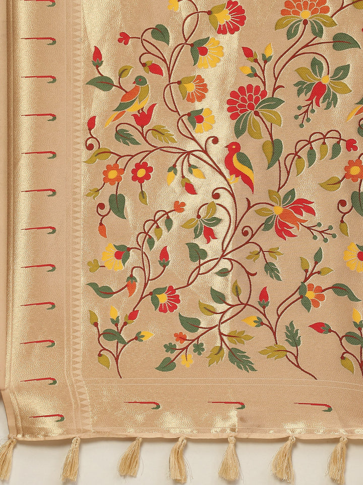 Digital Printed Satin Saree