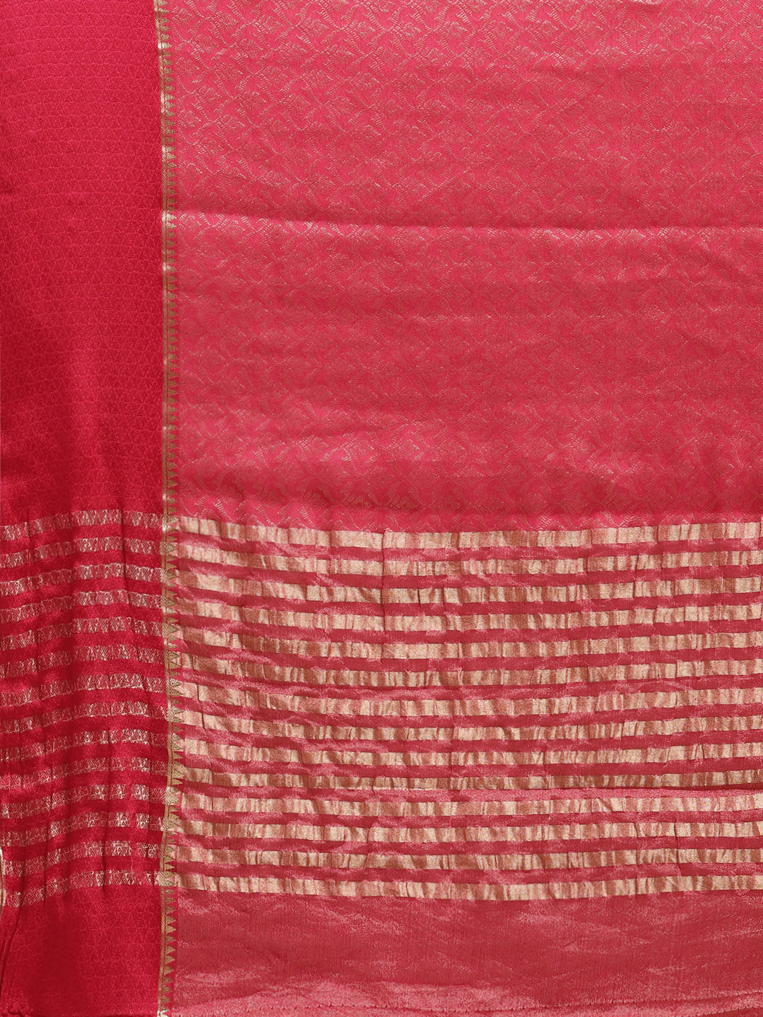 Brocade Zari Jaal Georgette Woven Saree
