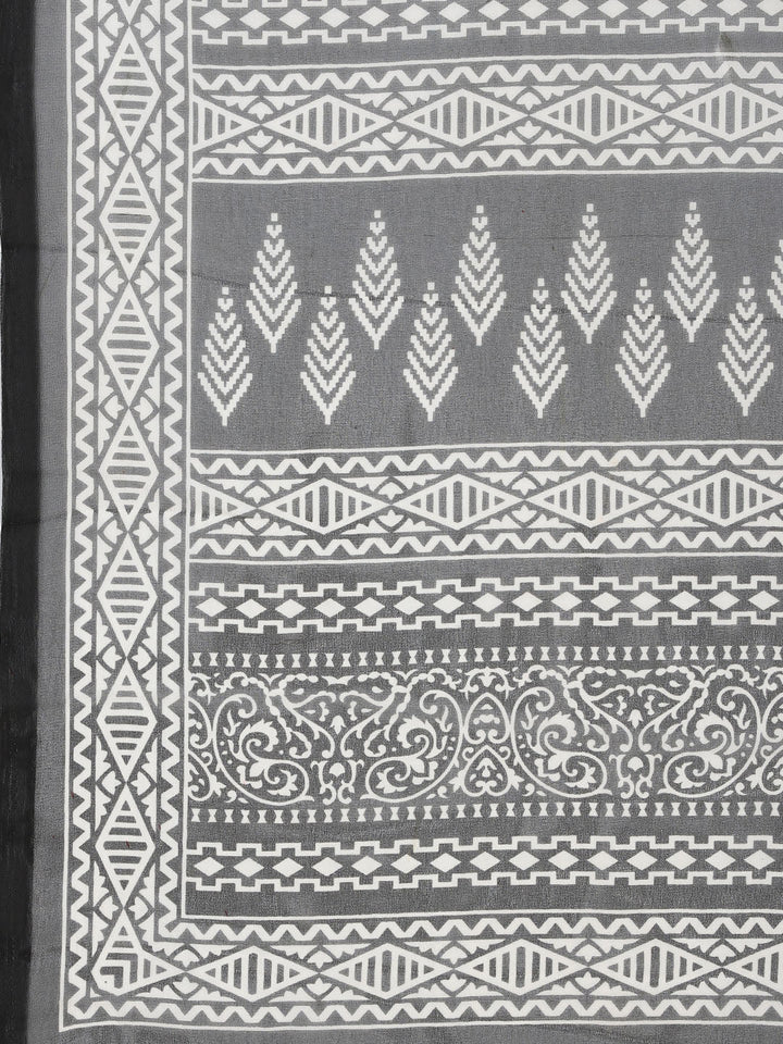 Digital Printed Georgette Saree