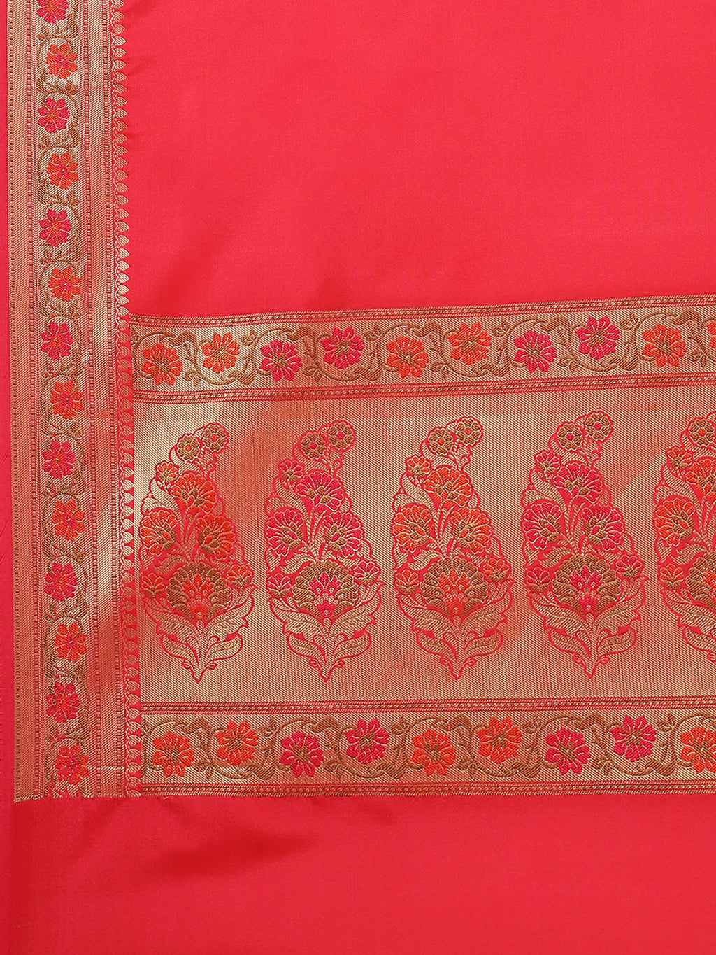 Resham Zari Border Cotton Woven Saree