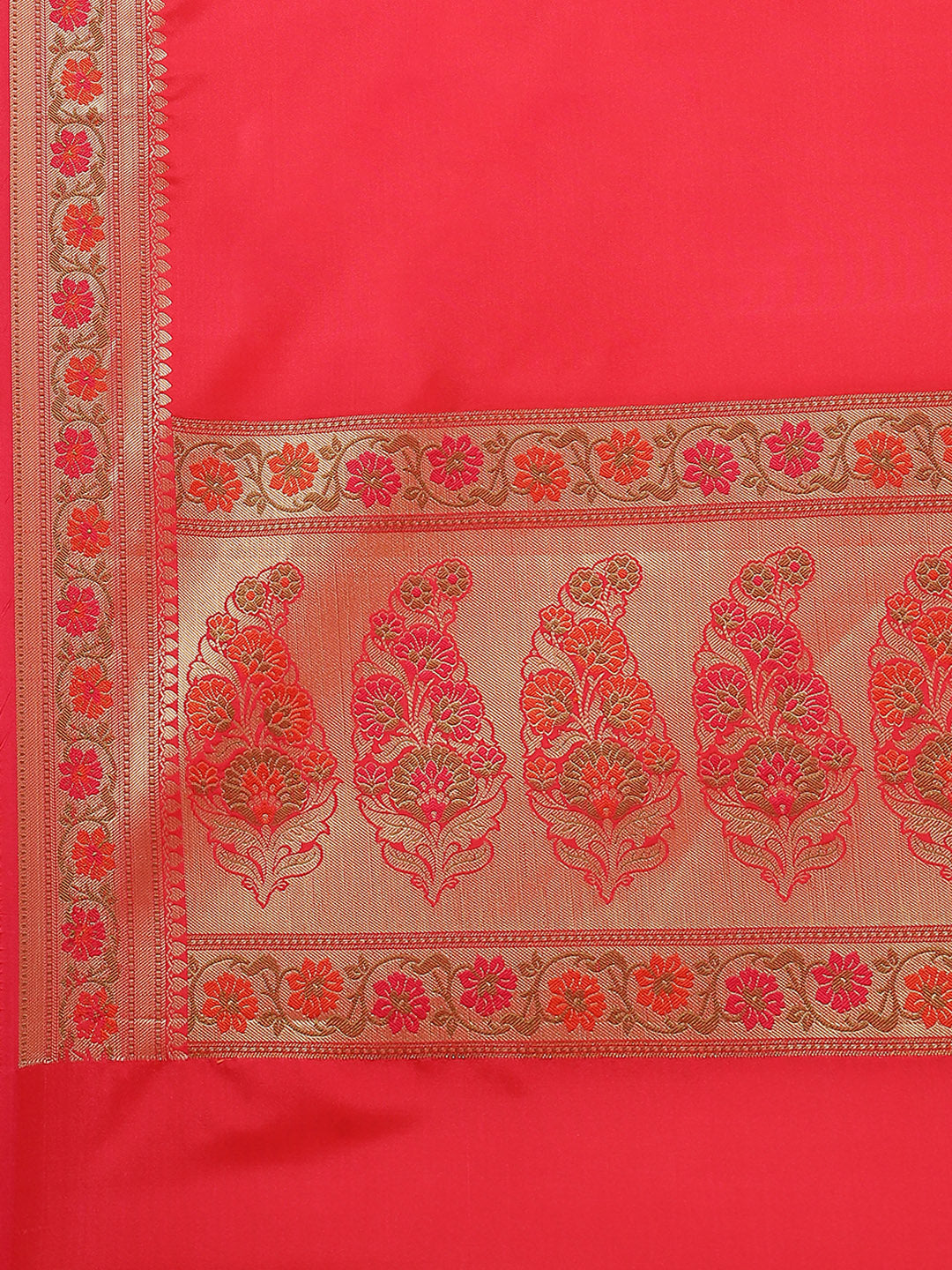 Resham Zari Border Cotton Woven Saree