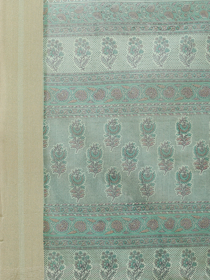 Floral Printed Cotton Saree