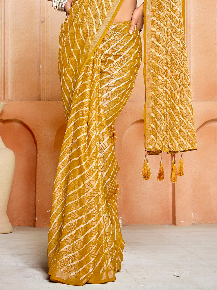 Digital Printed Chiffon Saree