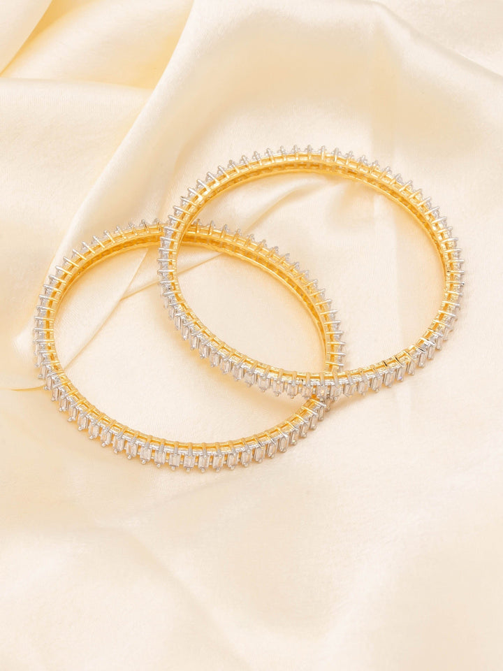 Golden &amp; White Bangle Set