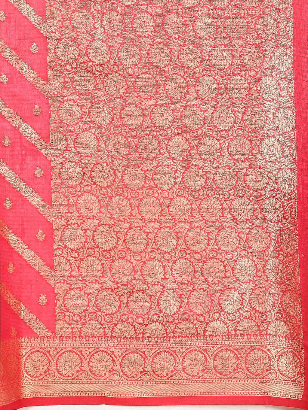 Zari Jaal Woven Cotton Saree