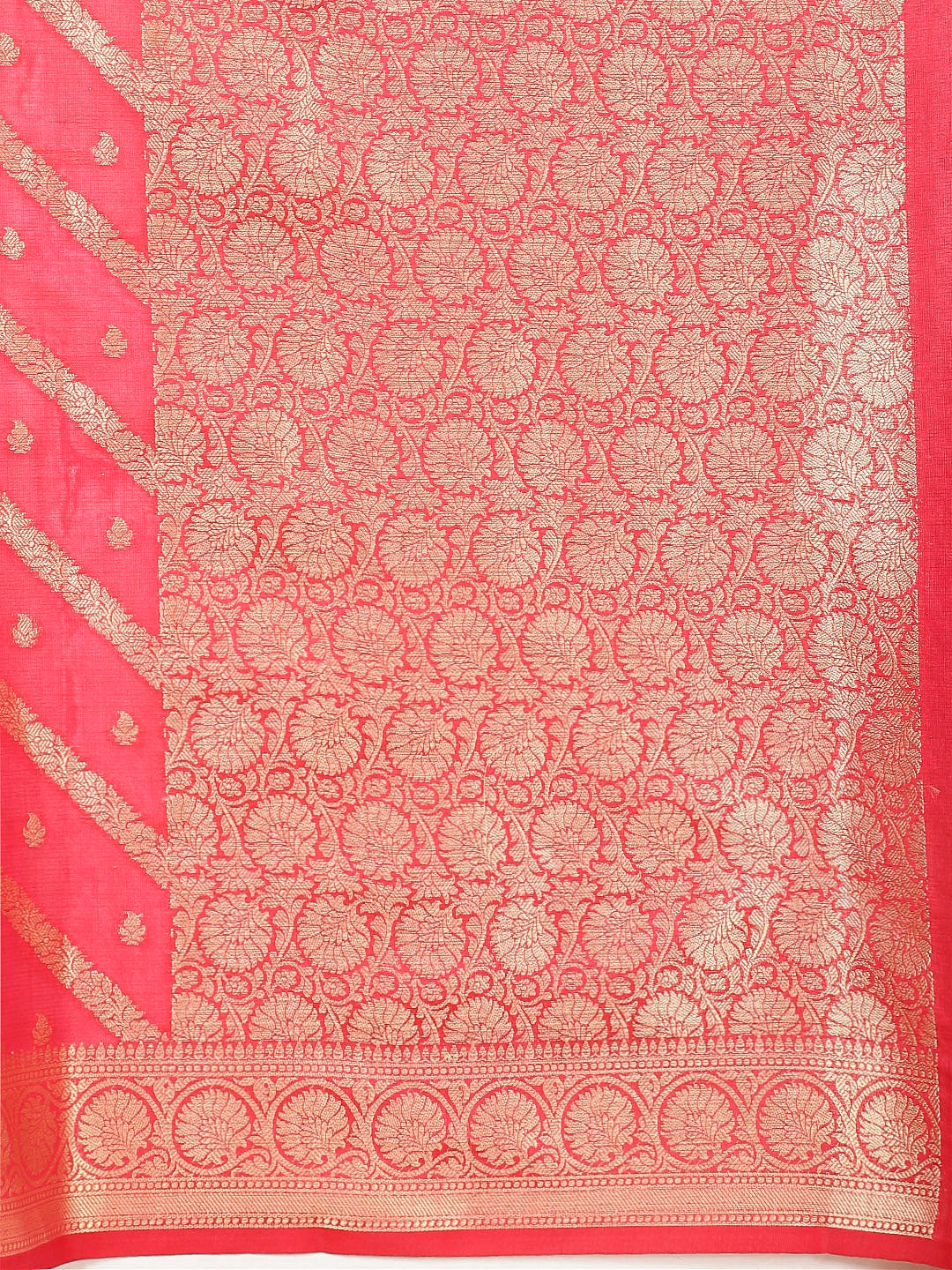 Zari Jaal Woven Cotton Saree