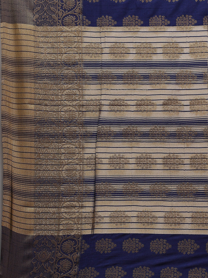 Zari Border Booti Art Handloom Woven Saree