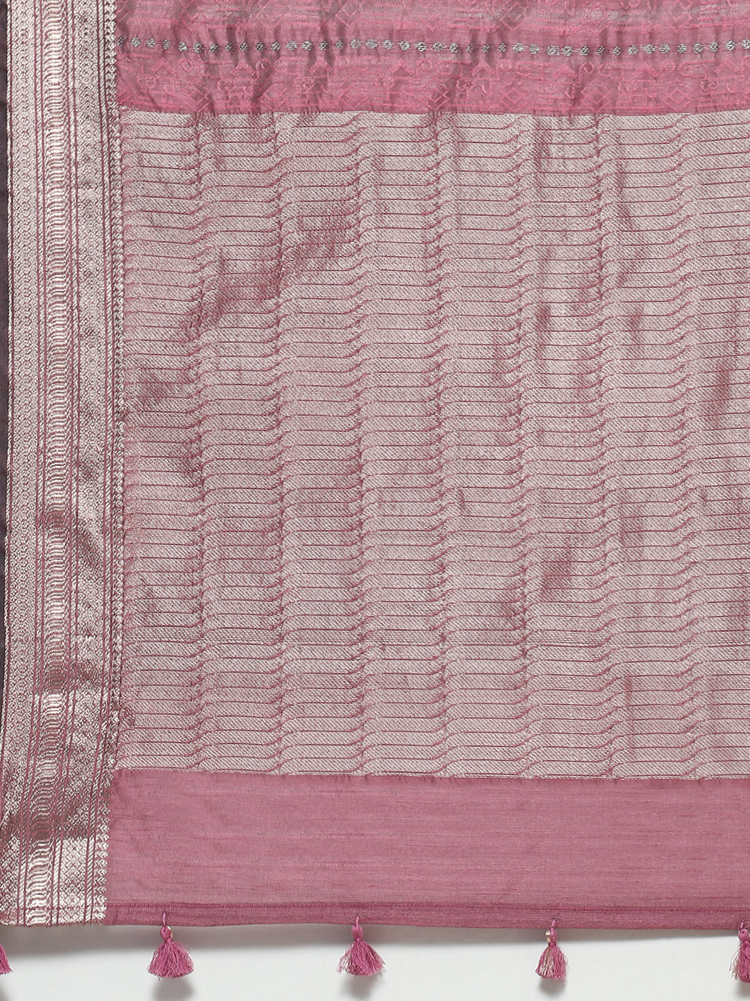 Zari Border Woven Art Tussar Saree