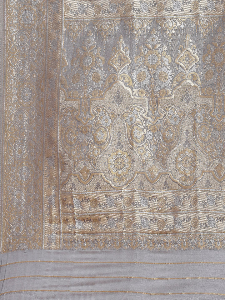 Zari Jaal Handloom Woven Saree