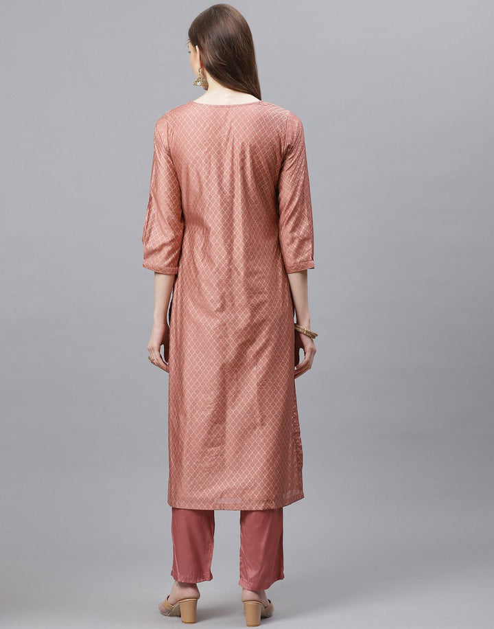 Chanderi Kurti Set