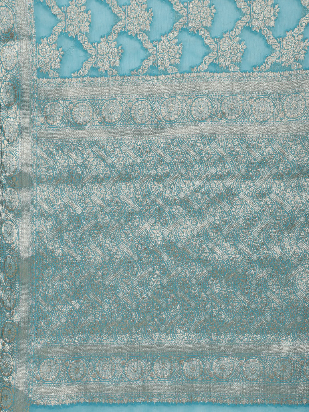 Zari Jaal Woven Chiffon Saree