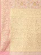 Floral Zari Jaal Cotton Woven Saree