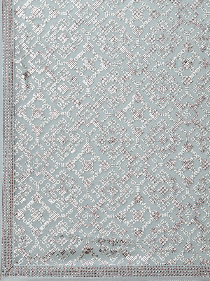 Sequin Embroidered Georgette Saree