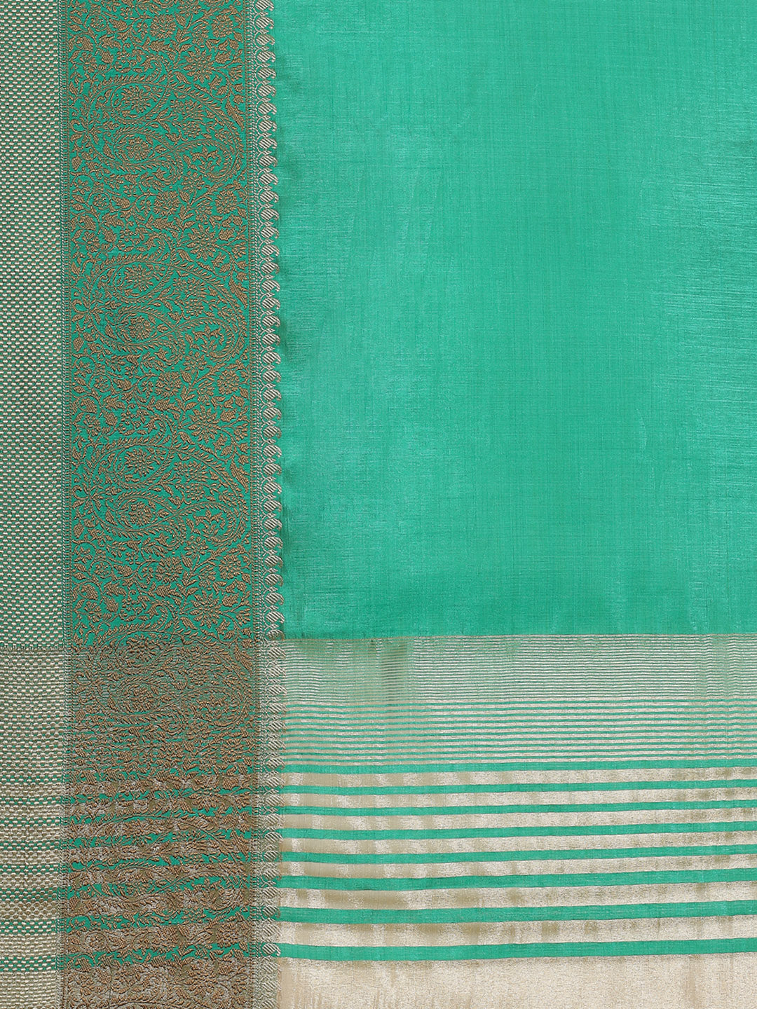 Plain Zari Border Art Handloom Woven Saree