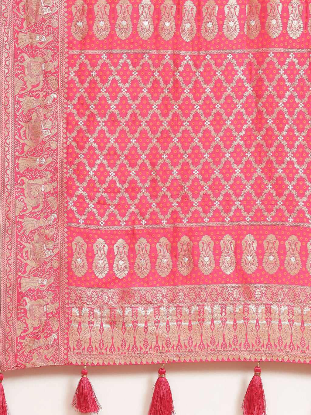 Bandhani Banarasi Woven Saree