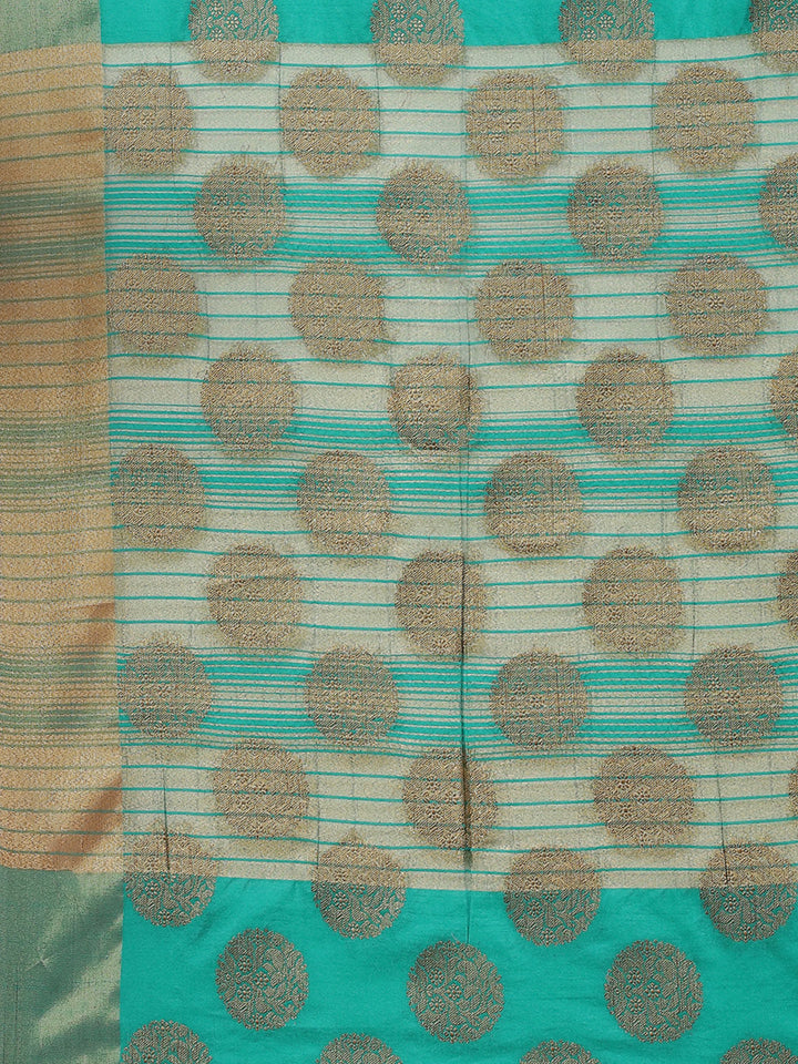 Ethnic Motifs Art Handloom Woven Saree