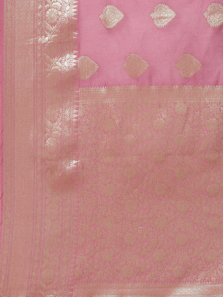 Zari Booti Cotton Woven Saree