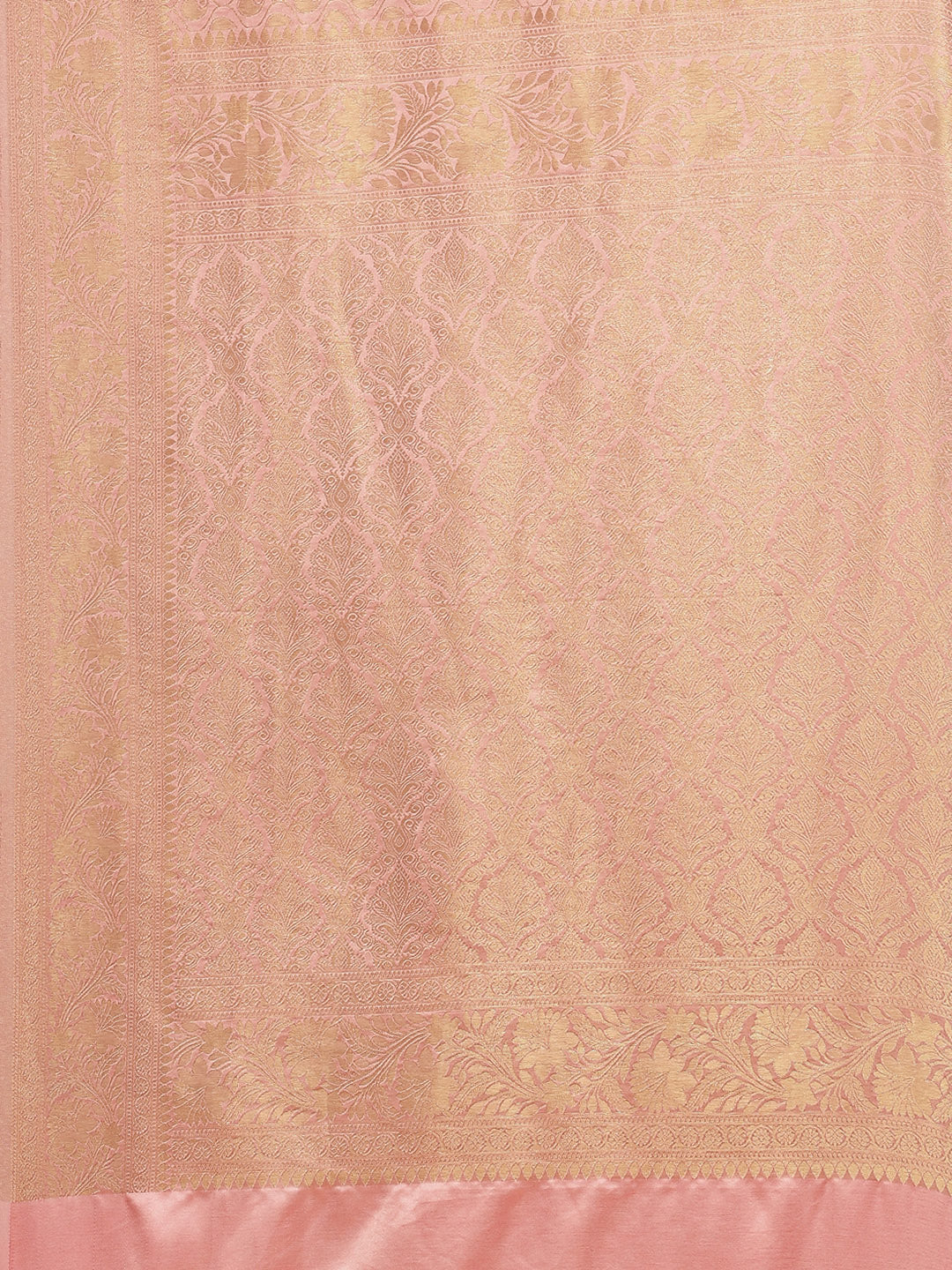 Brocade Zari Jaal Satin Woven Saree
