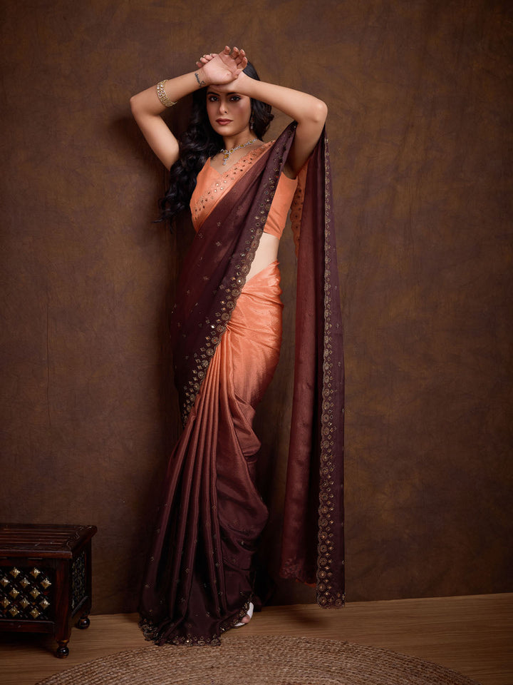 Stone Jaal Georgette Saree