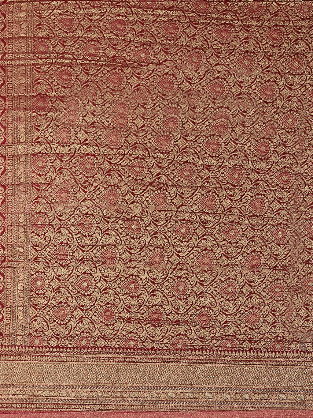 Floral Zari Jaal Georgette Woven Saree