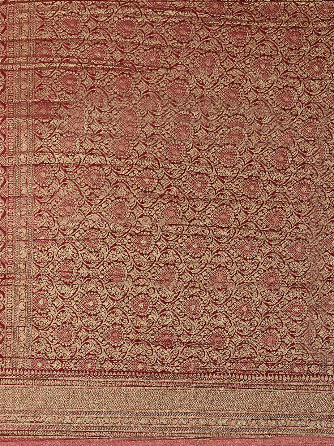 Floral Zari Jaal Georgette Woven Saree