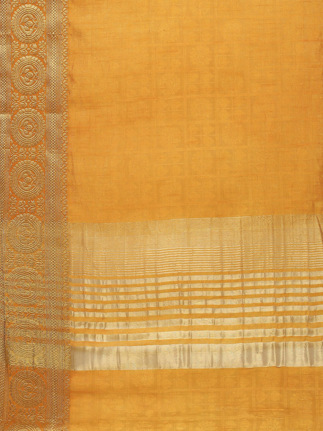 Plain Zari Border Art Handloom Woven Saree