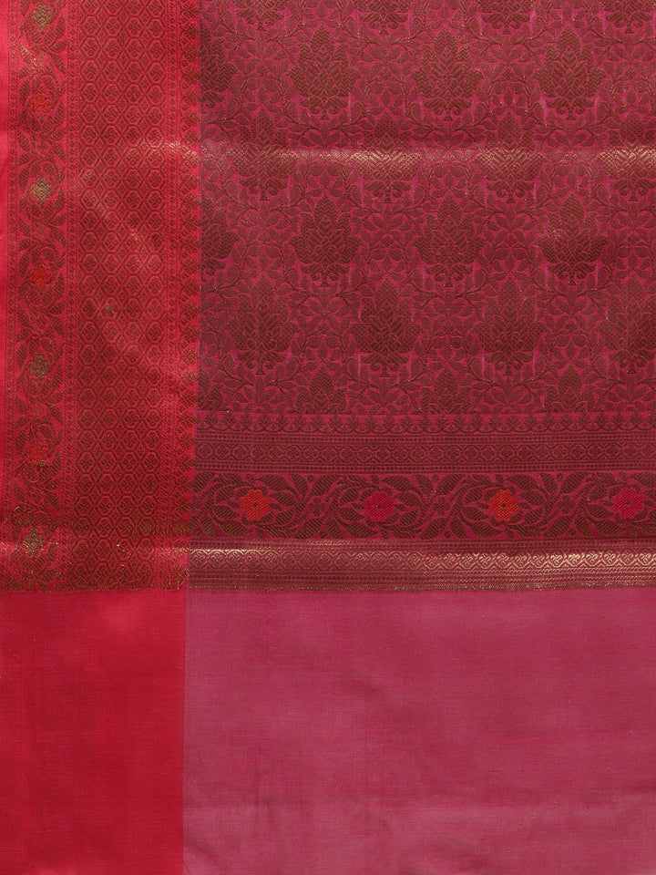 Zari Jaal Cotton Woven Saree