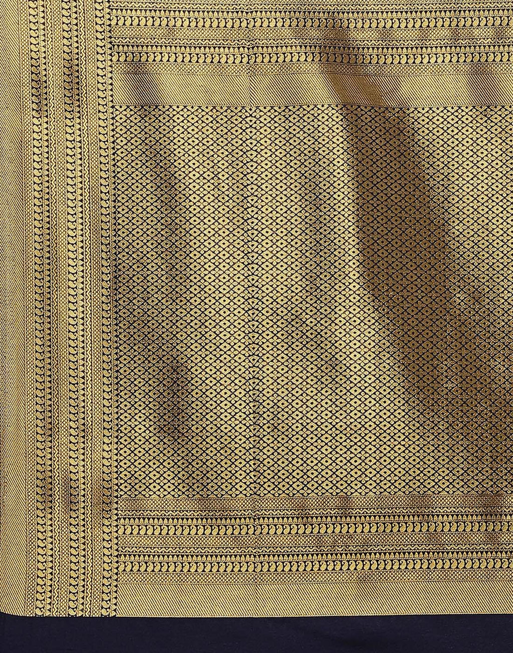 Zari Border Booti Art Handloom Woven Saree