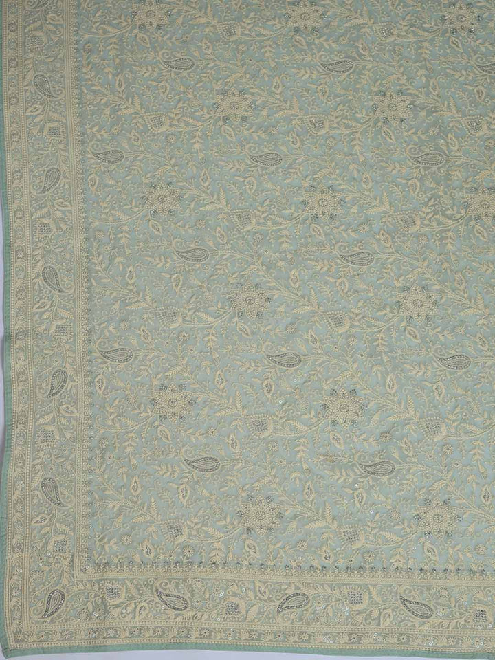 Embroidered Georgette Saree