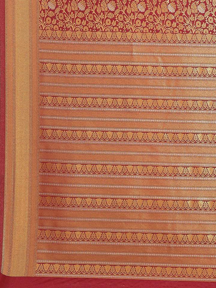 Art Handloom Saree with Brocade Zari Jaal