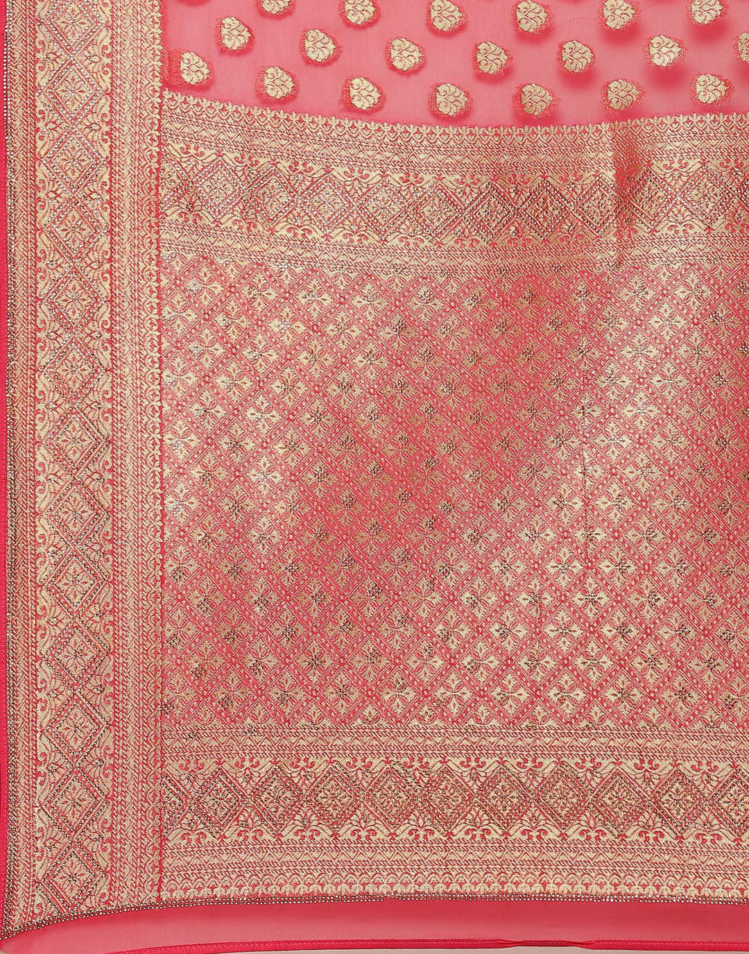 Embroidered Stone Booti Art Georgette Saree