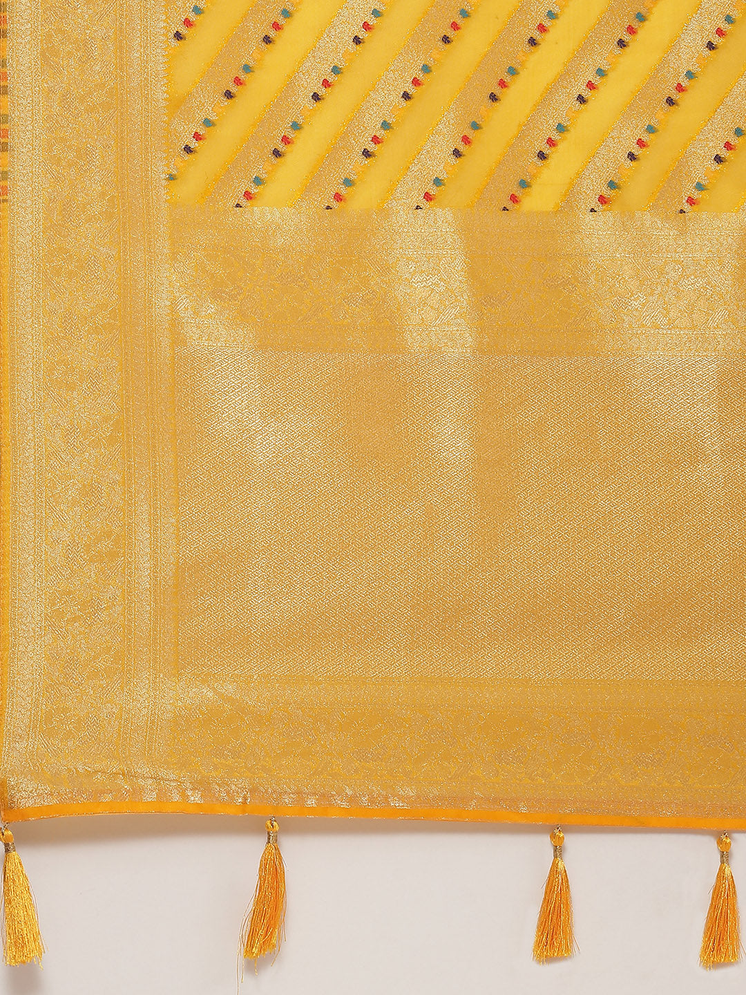 Zari Jaal Organza Woven Saree