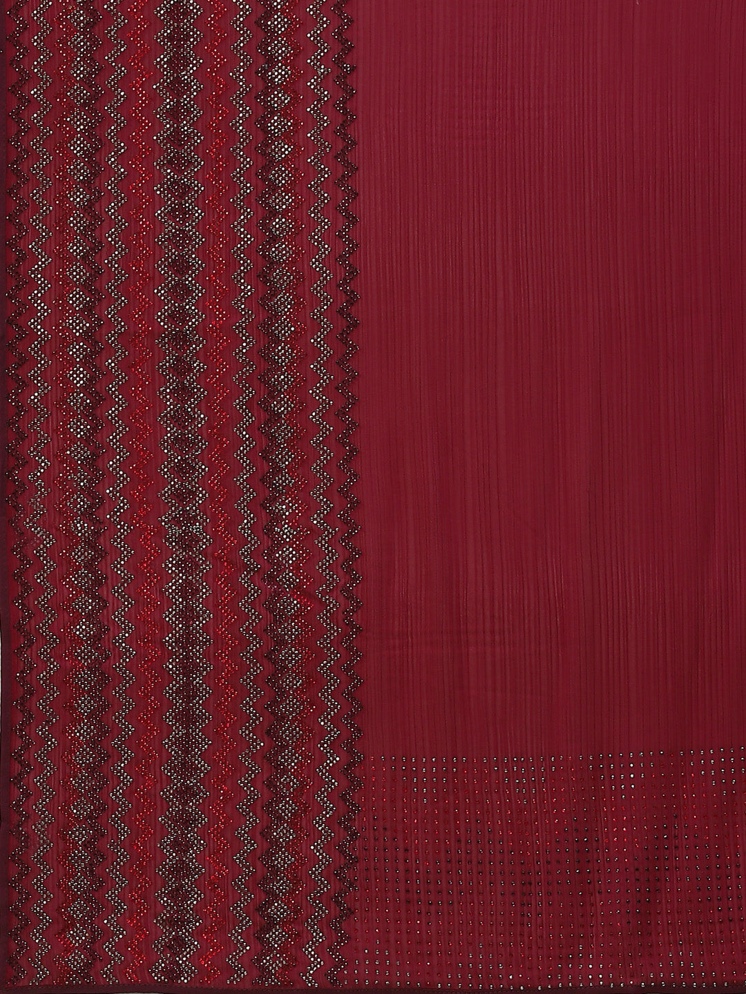 Stone Embroidered Crepe Saree