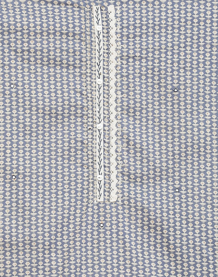Printed Cotton Suit Piece With Dupatta