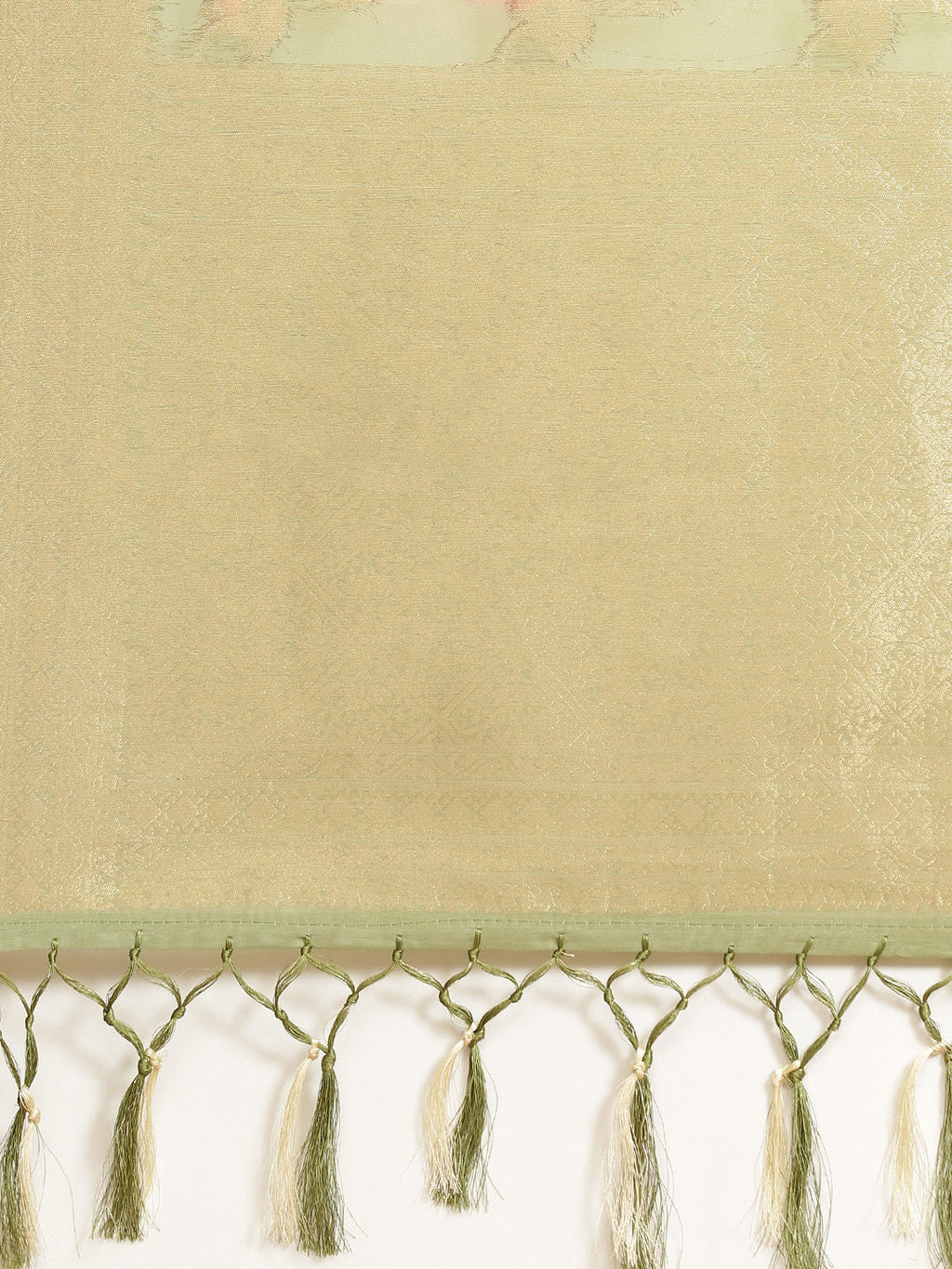 Digital Floral Printed Banarasi Pallu Cotton Chanderi Saree