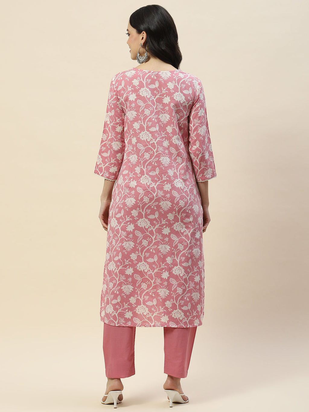 Printed Muslin Kurta With Pants