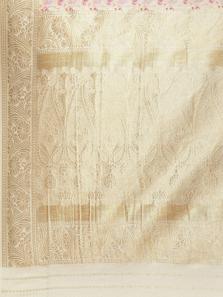 Zari Jaal Handloom Woven Saree
